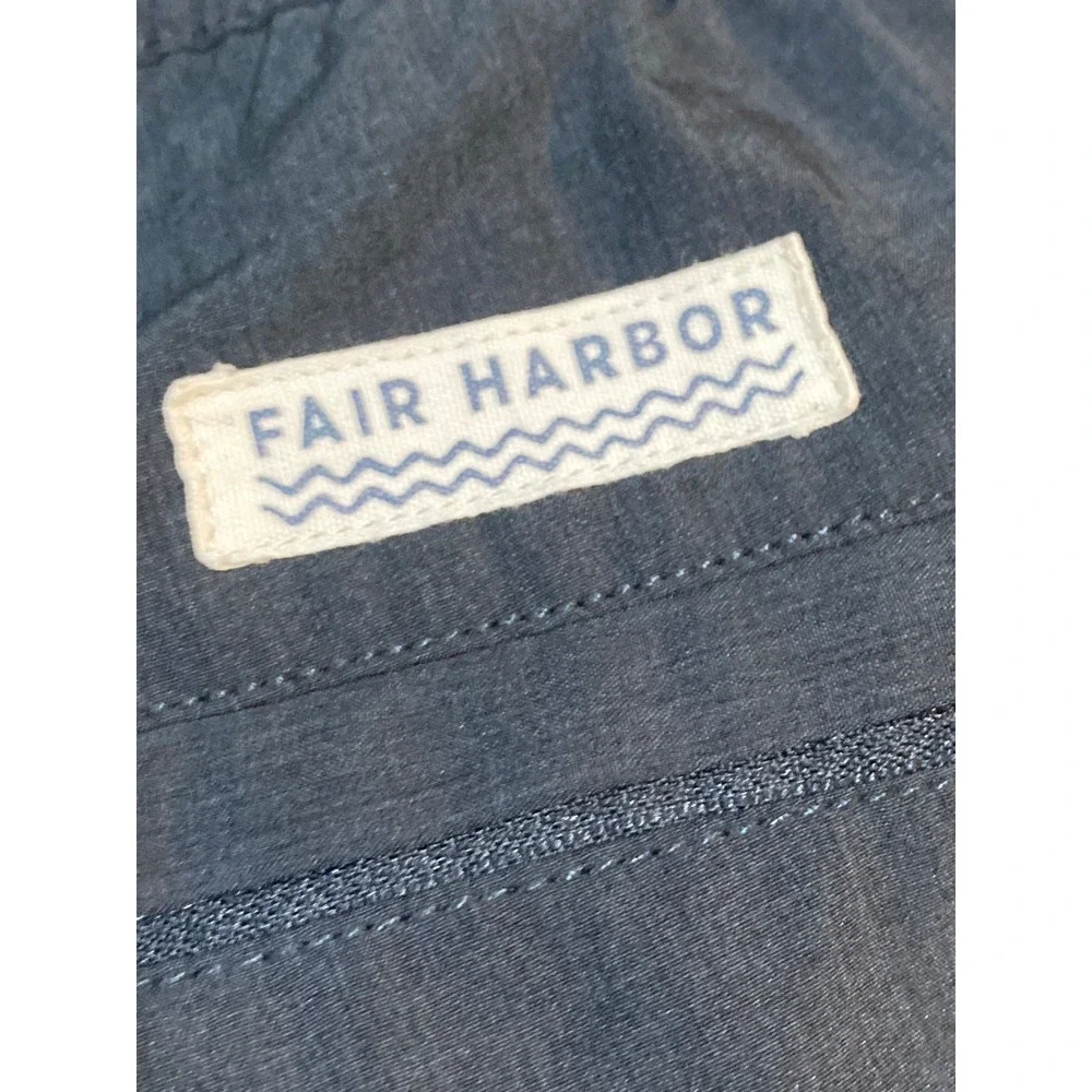 Fair Harbor Mens XL Charcoal Gray Recycled Stretch Board Shorts Swim Trunks 7in